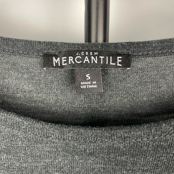 J. Crew Mercantile Gray Black Long Sleeve Layered Tunic Sweater Top - Picture 4 of 6